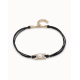 CHOKER CUERO Y DORADO