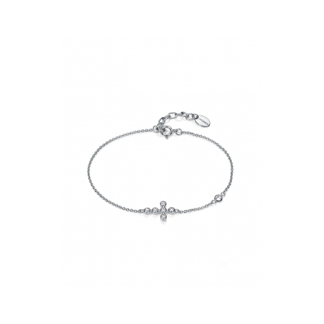 PULSERA CRUZ PLATA