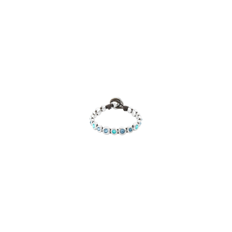 PULSERA PLATA Y PIEDRAS AZULES