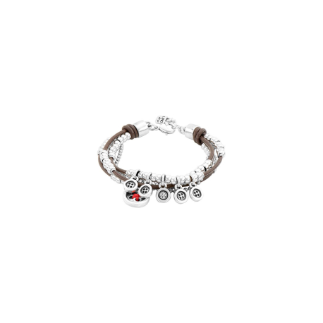 PULSERA CUERO Y PLATA