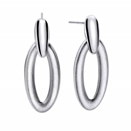 PENDIENTES PLATA  OVALES