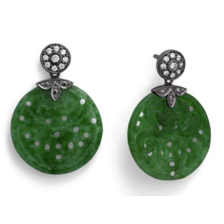 PENDIENTES JADE VERDE