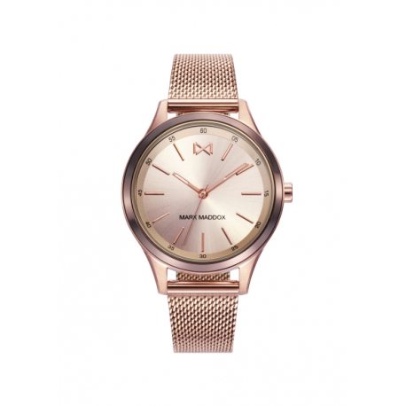 RELOJ MUJER ACERO ROSA