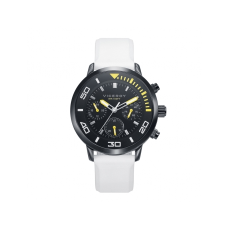 RELOJ HOMBRE BLANCO Y NEGRO